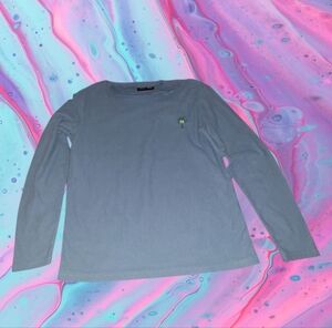 Public record men's long sleeve skull coconut tree size medium shirt